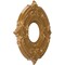 Ekena Millwork Attica PVC Medallion (Canopies up to 4 1/8"), 10"OD x 3 1/2"ID x 3/4"P, Metallic Vintage Gold CMP10ATDVG - alternate 3